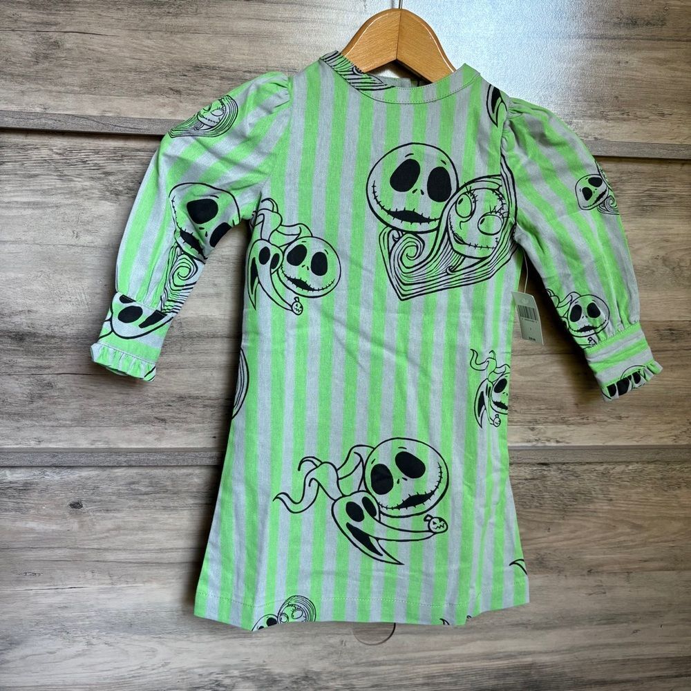 Disney Girls 2T Nightmare Before Christmas Jack Skellington Dress Halloween